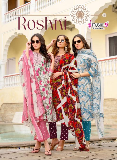 Mystic9 roshni vol 1 wholesale kurti market